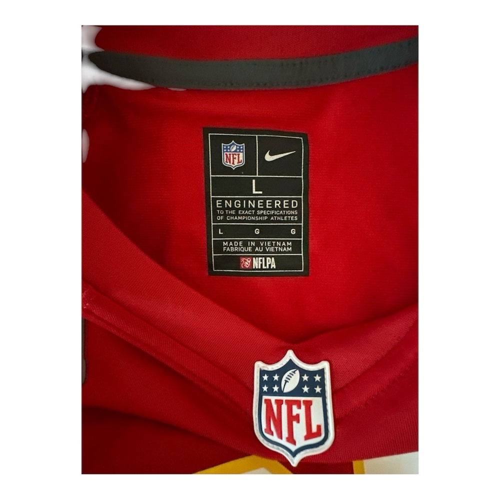 TRAVIS KELCE #87 NFL NIKE KANSAS CITY CHIEFS SUPER BOWL JERSEY MENS LARGE NWT - Picture 6 of 7